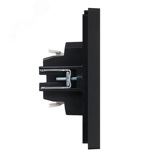 FORTE&PIANO Выключатель 1-клавишный с индикацией 10А FP102 черный IEK - фото 4