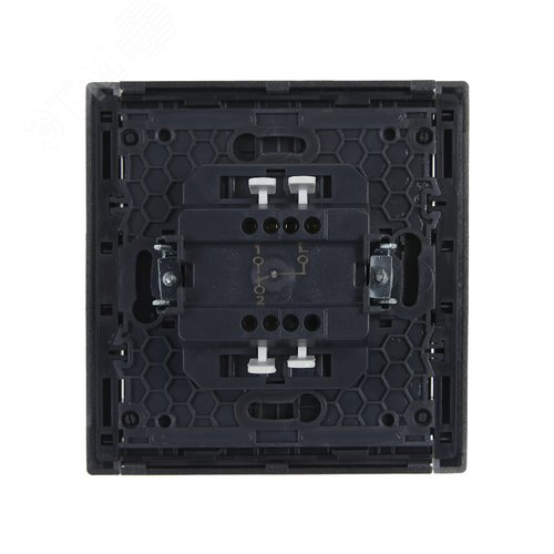 FORTE&PIANO Выключатель 1-клавишный проходной 10А FP503 сталь IEK - фото 3