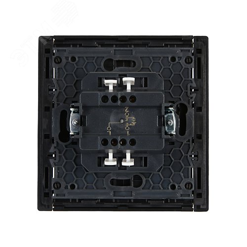 FORTE&PIANO Выключатель 1-клавишный проходной с индикацией 10А FP104 черный IEK - фото 3