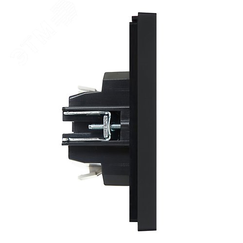 FORTE&PIANO Выключатель 1-клавишный проходной с индикацией 10А FP104 черный IEK - фото 4