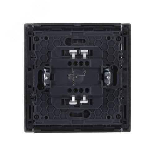 FORTE&PIANO Выключатель 1-клавишный проходной с индикацией 10А FP504 сталь IEK - фото 3