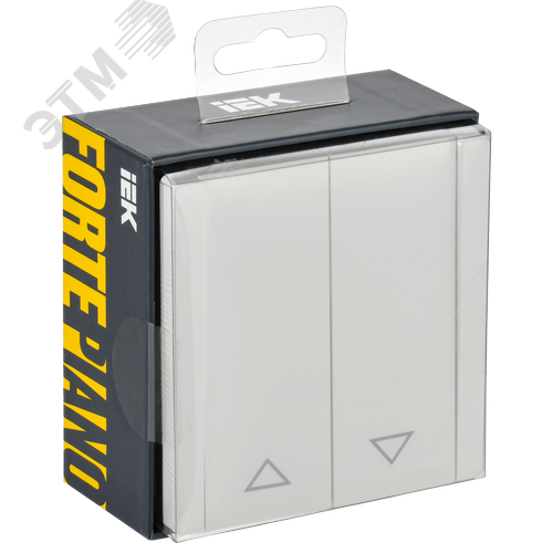 FORTE&PIANO Выключатель жалюзи 10А FP211 белый IEK - фото 7