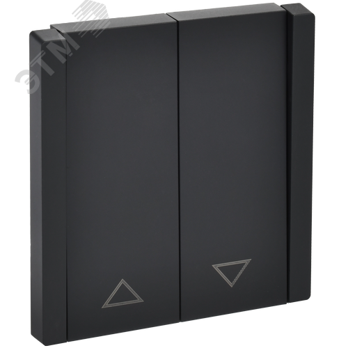 Изображение товара FORTE&PIANO Выключатель жалюзи 10А FP111 черный IEK (шт)