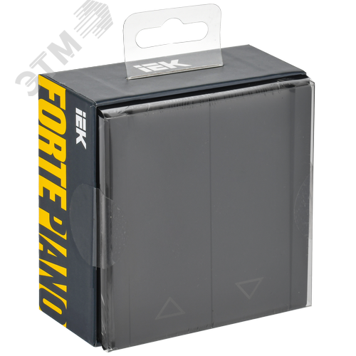 FORTE&PIANO Выключатель жалюзи 10А FP111 черный IEK - фото 7