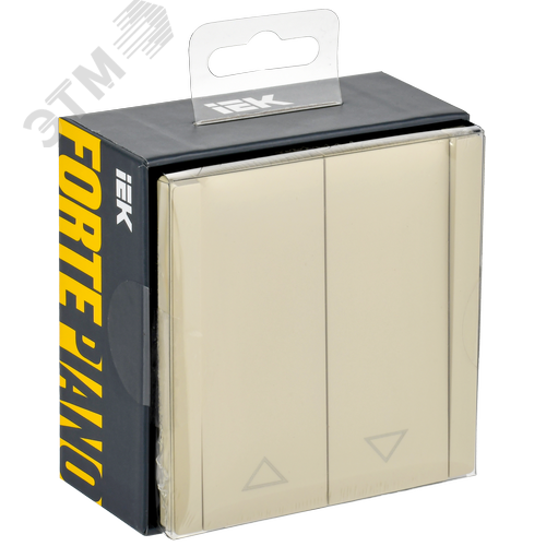 FORTE&PIANO Выключатель жалюзи 10А FP411 ваниль IEK - фото 7