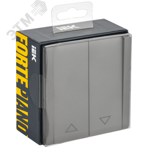 FORTE&PIANO Выключатель жалюзи 10А FP511 сталь IEK - фото 6