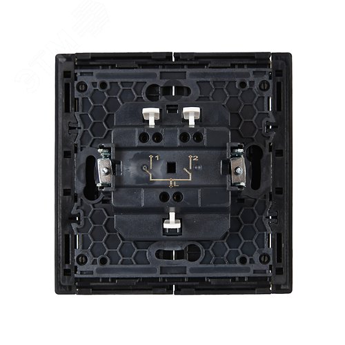 FORTE&PIANO Выключатель 2-клавишный 10А FP105 черный IEK - фото 3