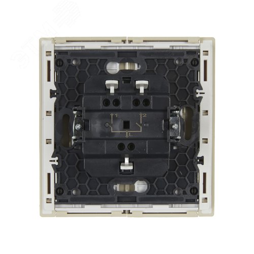 FORTE&PIANO Выключатель 2-клавишный 10А FP405 ваниль IEK - фото 3