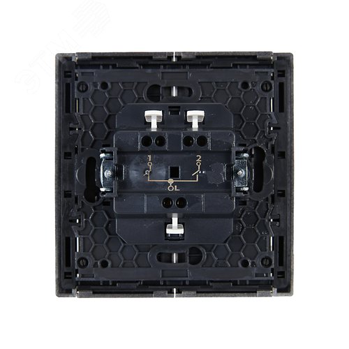 FORTE&PIANO Выключатель 2-клавишный 10А FP505 сталь IEK - фото 3