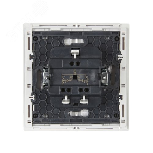 FORTE&PIANO Выключатель 2-клавишный с индикацией 10А FP206 белый IEK - фото 3