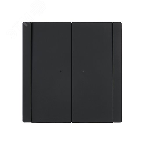 FORTE&PIANO Выключатель 2-клавишный с индикацией 10А FP106 черный IEK - фото 2