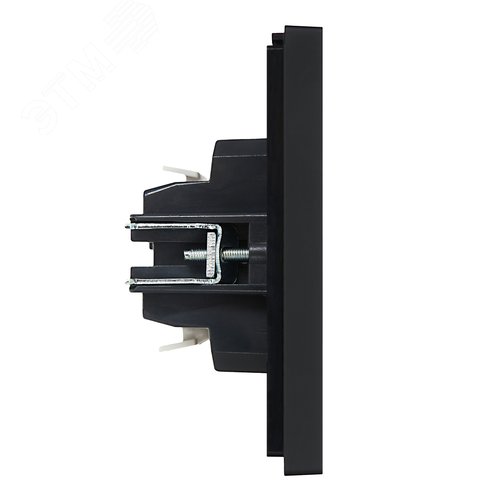 FORTE&PIANO Выключатель 2-клавишный с индикацией 10А FP106 черный IEK - фото 4