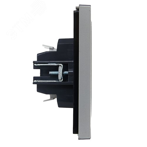 FORTE&PIANO Выключатель 2-клавишный с индикацией 10А FP506 сталь IEK - фото 4