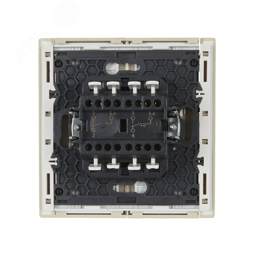 FORTE&PIANO Выключатель 2-клавишный проходной 10А FP407 ваниль IEK - фото 3