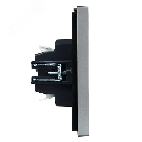 FORTE&PIANO Выключатель 2-клавишный проходной 10А FP507 сталь IEK - фото 4