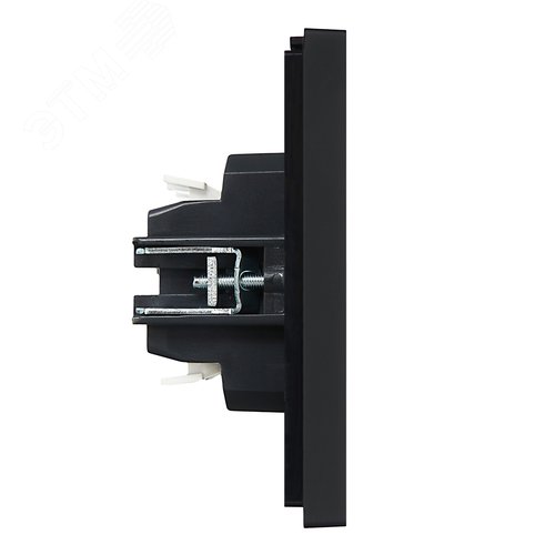 FORTE&PIANO Выключатель 2-клавишный проходной с индикацией 10А FP108 черный IEK - фото 4