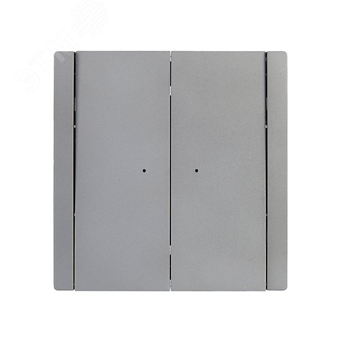 FORTE&PIANO Выключатель 2-клавишный проходной с индикацией 10А FP508 сталь IEK - фото 2