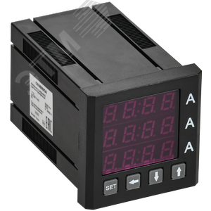 Изображение товара Амперметр цифровой щитовой трехфазный 48х48 мм LED GENERICA (шт)