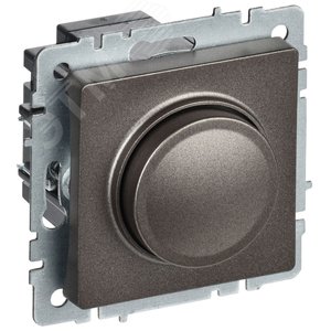 Изображение товара BRITE Светорегулятор поворотно-нажимной 600Вт СС10-1-0-БрТБ бронза (шт)