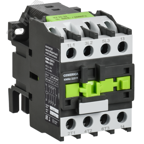 Изображение товара Контактор КМИе-22511 25А 400В/АС3 1NC GENERICA (шт)