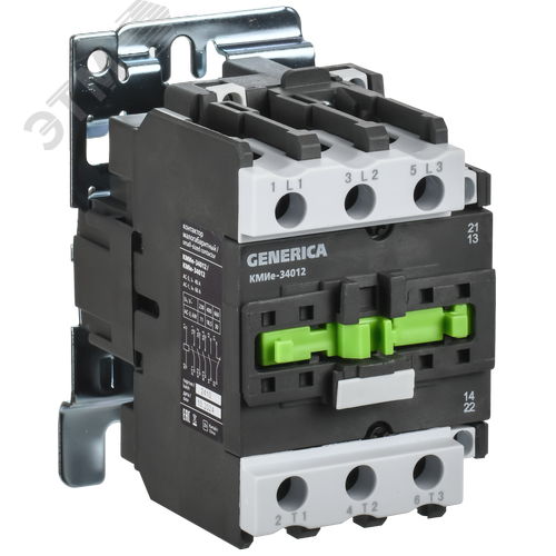 Изображение товара Контактор КМИе-34012 40А 230В/АС3 1NO 1NC GENERICA (шт)