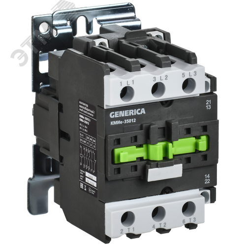 Изображение товара Контактор КМИе-35012 50А 110В/АС3 1NO 1NC GENERICA (шт)