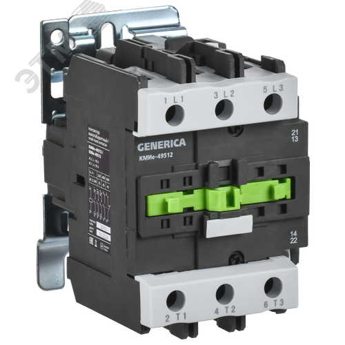 Изображение товара Контактор КМИе-49512 95А 400В/АС3 1NO 1NC GENERICA (шт)