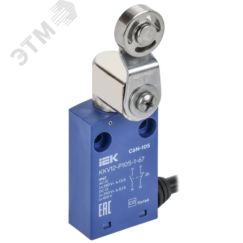 Выключатель концевой C6N-105 рычаг с металлическим роликом IP67 - фото 1