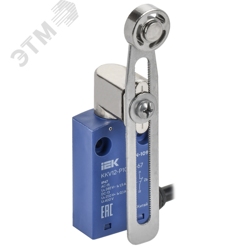 Выключатель концевой C6N-109 регулируемый рычаг с металлическим роликом IP67 - фото 1