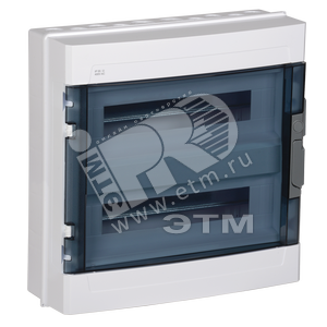 Щит распределительный навесной ЩРн-П-54 IP55 пластиковый белый прозрачная дверь КМПн 2/54 MKP72-N1-54-55 IEK