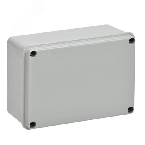 Коробка распаячная КМ41262 для открытой проводки  150х110х85мм гладкие стенки IP55 серая IEK - фото 1