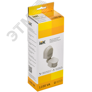 Датчик движения ДД 008 белый, максимальная нагрузка 1100 Вт, угол обзора 180 градусов, дальность 12м, IP44 - фото 2