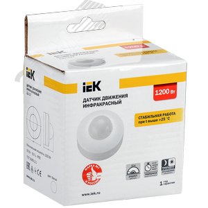 Датчик движения ДД 027 белый 1200 Вт 360 градусов 12м IP20 - фото 2