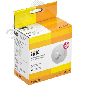 Датчик движения ДД-МВ 101 белый, 1200 Вт, 360 градусов, 8М,IP20 - фото 2