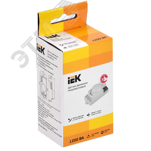 Датчик движения ДД-МВ 201 белый, 1200 Вт, 360 градусов, 8М,IP20 - фото 2