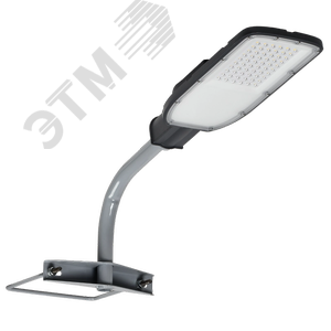 Кронштейн КНО-1 D 48мм L 350мм на опору 1 хомут серый - фото 2