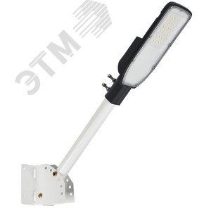 Кронштейн КР-4М D 48мм L 500мм под монтажную ленту регулируемый угол белый - фото 2