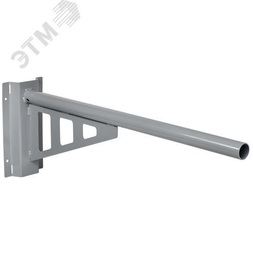 Кронштейн КР-6 D 48 L 1000 на опору 2 хомута серый - фото 1