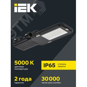 Светильник LED консольный уличный ДКУ 1013-50Д 5000К IP65 - фото 2