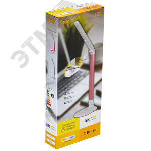 Светильник LIGHTING светодиодный настольный 2010 7Вт на подставке QI-заряд розовый - фото 2