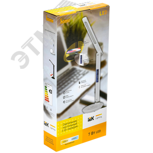 Светильник LIGHTING светодиодный настольный 2011 7Вт на подставке QI-заряд USB-выход кожа черный - фото 2