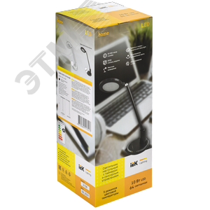 Светильник LIGHTING светодиодный настольный 2019 10 Вт на подставке диммер черный - фото 2