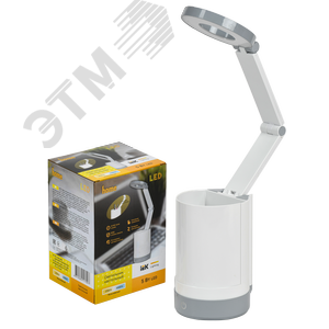 Светильник LIGHTING светодиодный настольный 2012 5Вт пантограф с карманом белый - фото 3