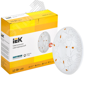 Светильник светодиодный ДПБ 2004 12Вт IP20 4000К круг белый - фото 3