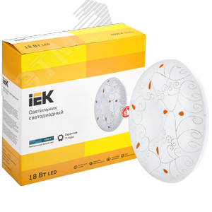 Светильник светодиодный ДПБ 2004 18Вт IP20 4000К круг белый - фото 3