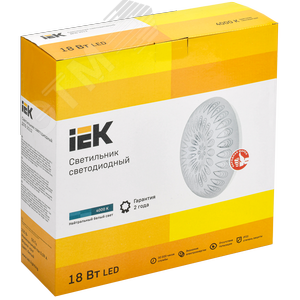 Светильник светодиодный ДПБ 2012 18Вт IP20 4000К круг белый - фото 2