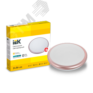 Светильник светодиодный ДПБ 3205 24 Вт IP54 4000K круг розовое золото - фото 3