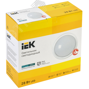 Светильник светодиодный ДПО 5070 28 Вт 4000К IP65 круг белый - фото 3