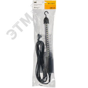 Светильник LED переносной ДРО 2060 IP44 шнур 5м черный IEK - фото 2