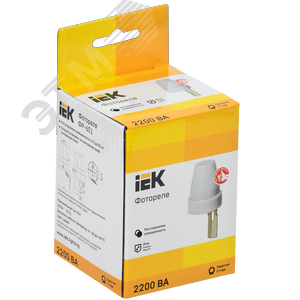 Фотореле ФР 601 серый, максимальная нагрузка 2200 ВА IP44 - фото 2